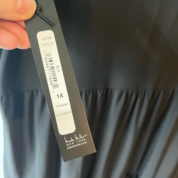 NWT Nicole Miller Casual Black Dress - Picture 6 of 9